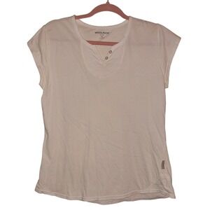 Woolrich‎ Size M White T-Shirt Closet Staple Minimalist Everyday Errands Light